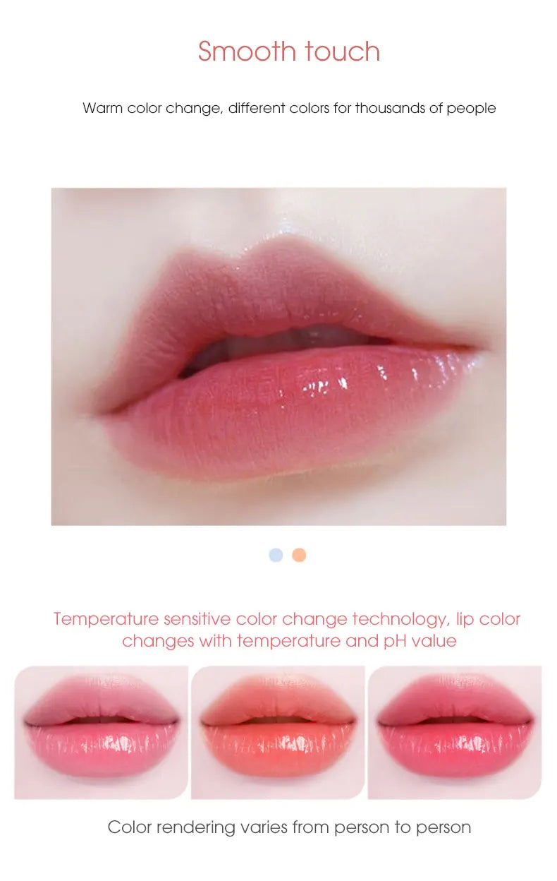 Jelly Color-Changing Lipstick – Warm, Long-Lasting Moisturizing Lip Balm That Won’t Smudge