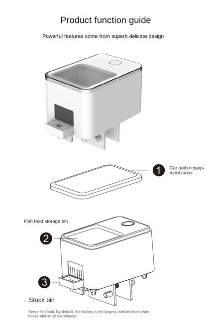 Automatic Aquarium Fish Tank Feeder – WiFi Wireless Smart App & Voice Control with Timing & Remote Feeding