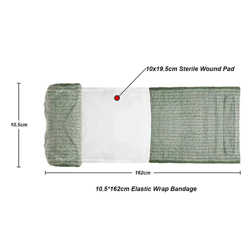 Medical Trauma Kit with Israeli Bandage – 4/6 Inch Emergency First Aid for Camping & Hiking