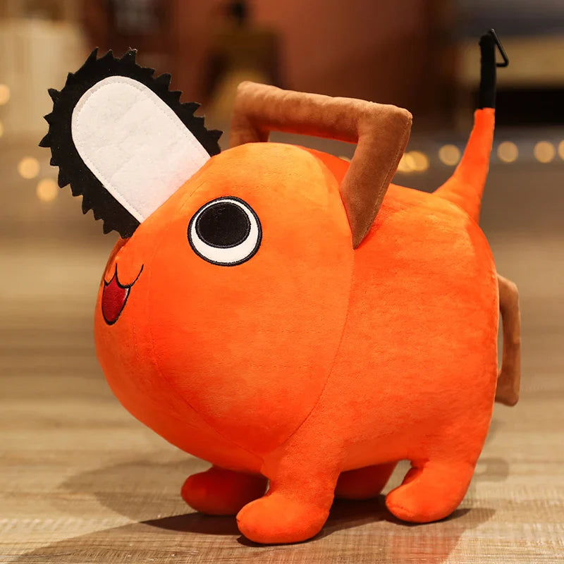 Pochita Plush Doll 10-40cm – Chainsaw Man Anime Soft Toy, Cute Stuffed Cartoon Pillow for Kids & Xmas Gifts
