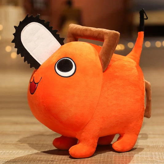 Pochita Plush Doll 10-40cm – Chainsaw Man Anime Soft Toy, Cute Stuffed Cartoon Pillow for Kids & Xmas Gifts