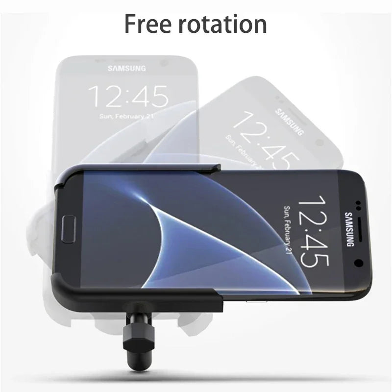 VIKEFON Aluminum Alloy Motorcycle & Bicycle Phone Holder – 4-7 inch Smartphone GPS Handlebar Mount