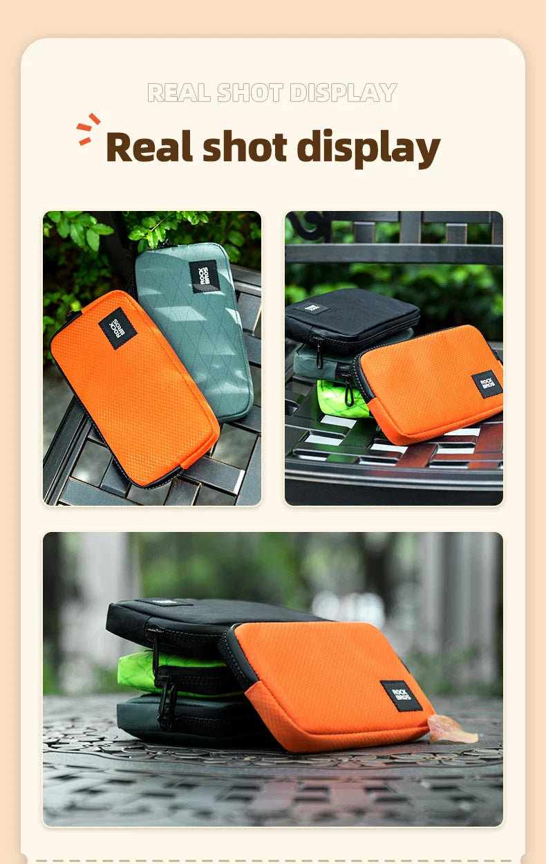 ROCKBROS Cycling Phone Bag — Lightweight Portable Handbag for Daily Use, Coins, Wallet & Commute Storage