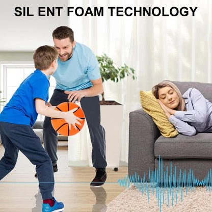 Silent Dribbling Indoor Basketball – Foam Ball Size 3/5/7, High Bounce, Noiseless & Non-Deforming