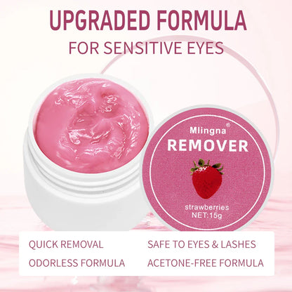 15g Eyelash Glue Remover Cream — Professional Korean Makeup Tool for Lash Extension Removal