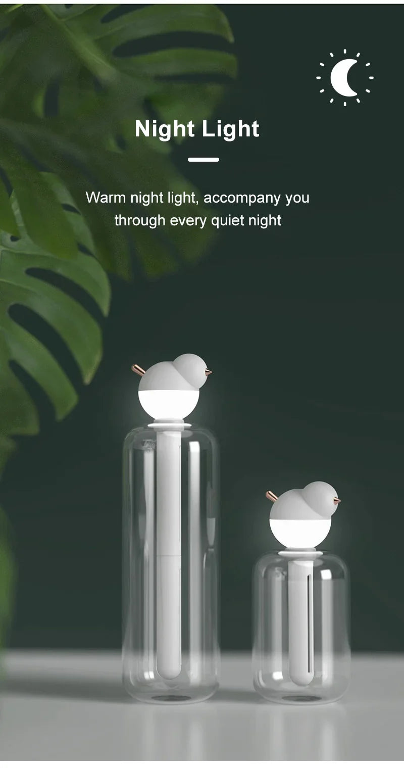 USB Portable Air Humidifier with LED – Silent Aroma Diffuser & Mist Maker for Car, Home, Office, Detachable Design