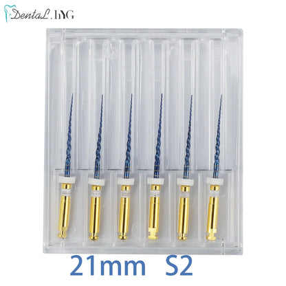Dental SX-F3 Blue Nitinol Rotary Files – Endodontic Root Canal Engine Tool for Dentistry