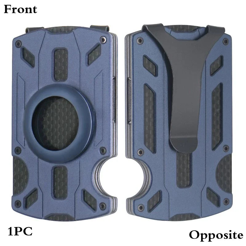 Metal AirTag Wallet Case – Slim Men’s Credit & ID Card Holder, Anti-Lost Protective Luxury Carteira