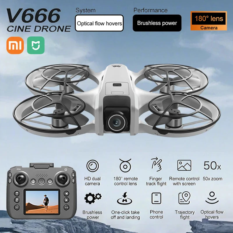 Xiaomi Mijia MINI V666 Drone — 4K 5G WiFi RC Quadcopter with Obstacle Avoidance, Brushless Motor & Altitude Hold