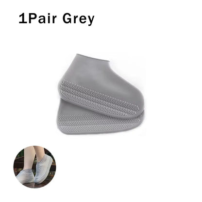 Reusable Waterproof Rain Shoe Covers – Non slip Silicone & Latex Outdoor Walking Shoe Protection
