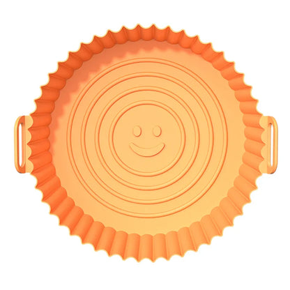 Reusable Silicone Air Fryer Basket & Baking Tray – Non-Stick Mold Liner for Oven, Pizza, Fried Chicken & More