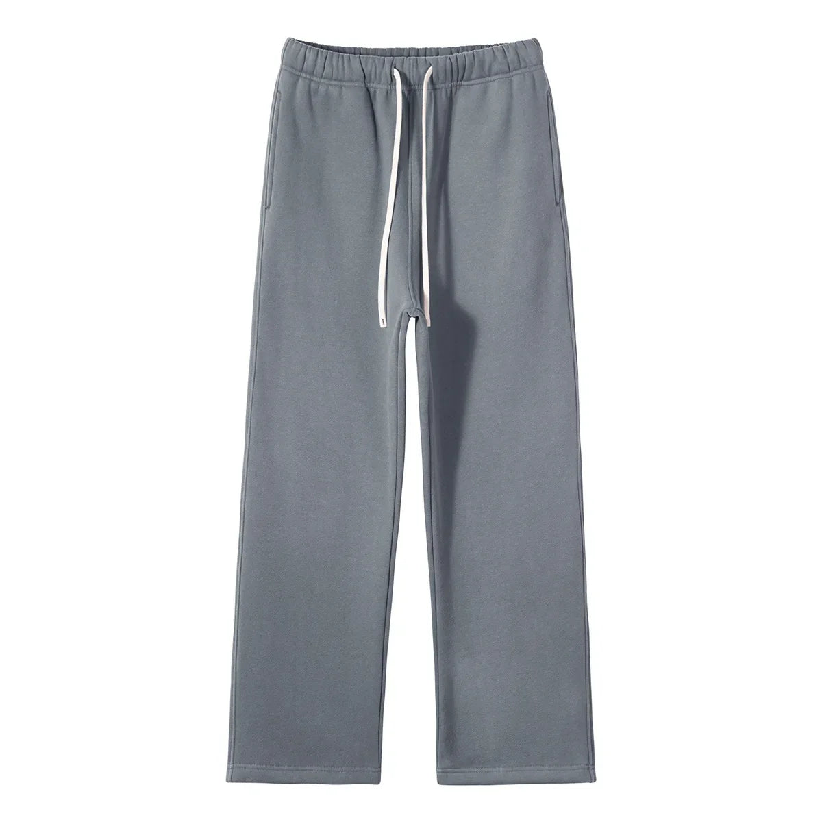 Straight-Lined Solid Color Cashmere Sweatpants – Soft Cozy Lounge Pants