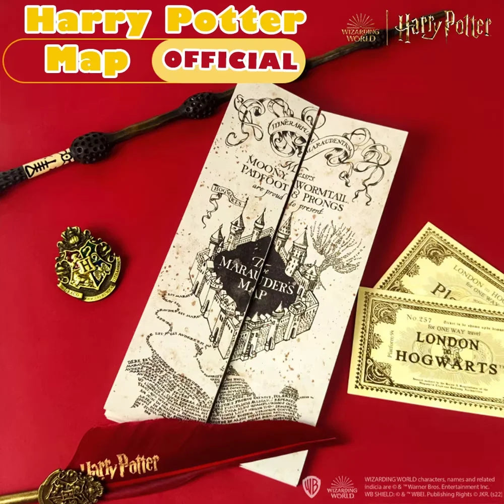 Wizarding World Marauder’s Map - High-Definition Magic Academy Treasure Hunt Gift