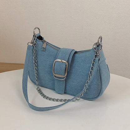 Small Design Jeans Cross-Shoulder Bag – Women's New Canvas Shoulder Bag