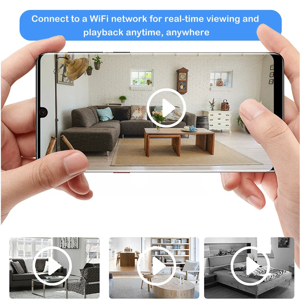 Mini Wireless Camera – WiFi Remote Monitor, Tiny Home IP Camera with Super-Long Battery Life