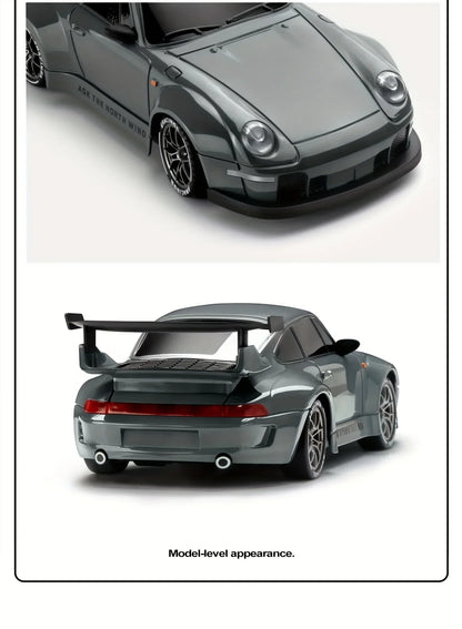1:24 4WD RC Drift Car – High-Speed 20KM/H Remote Control Racing Toy with Turbo, 2-Speed & LED Lights for Kids & Adults