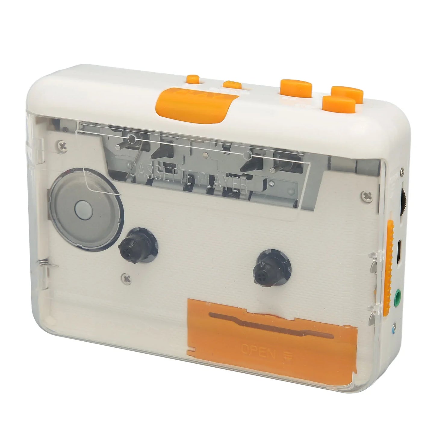USB Cassette Converter – Portable MP3 Music Tape Player with Earphones, Plug & Play for iPod & PC
