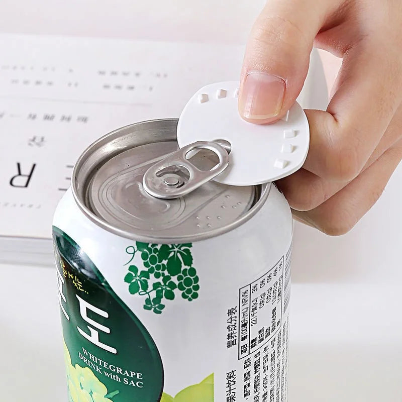 5Pcs Can Lid Sealer – Plastic Beverage Can Protector for Soda, Beer & Drink Bottles