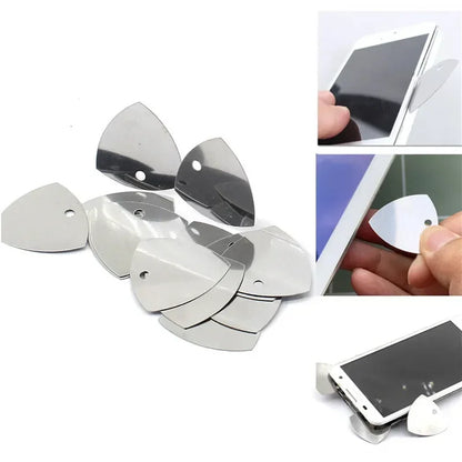 10/20/50PCS Metal Phone Opening Tools – Guitar Pick Pry Openers for iPhone, iPad, Tablet & PC Disassembly Repair Kit