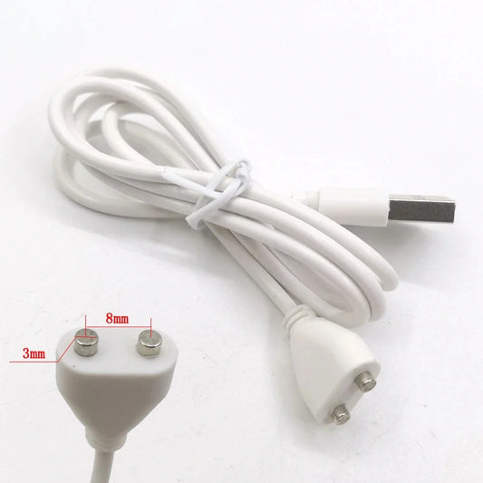 2-Pin 8mm Magnetic Charging Cable Connector – Universal Replacement Adapter for Beauty Instruments & Smart Devices, Single Piece
