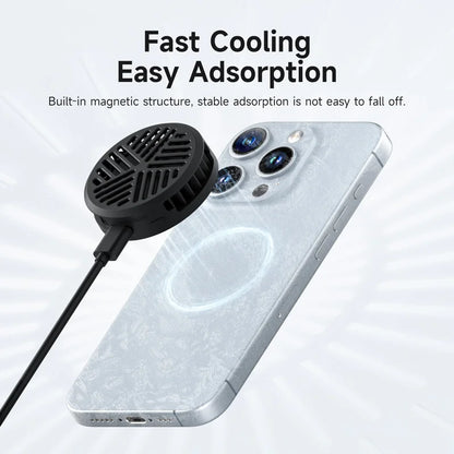 Hagibis Magnetic Phone Cooler – Universal Semiconductor Cooling Fan for iPhone 17 Pro, Black Shark & Gaming Live Streaming Phones