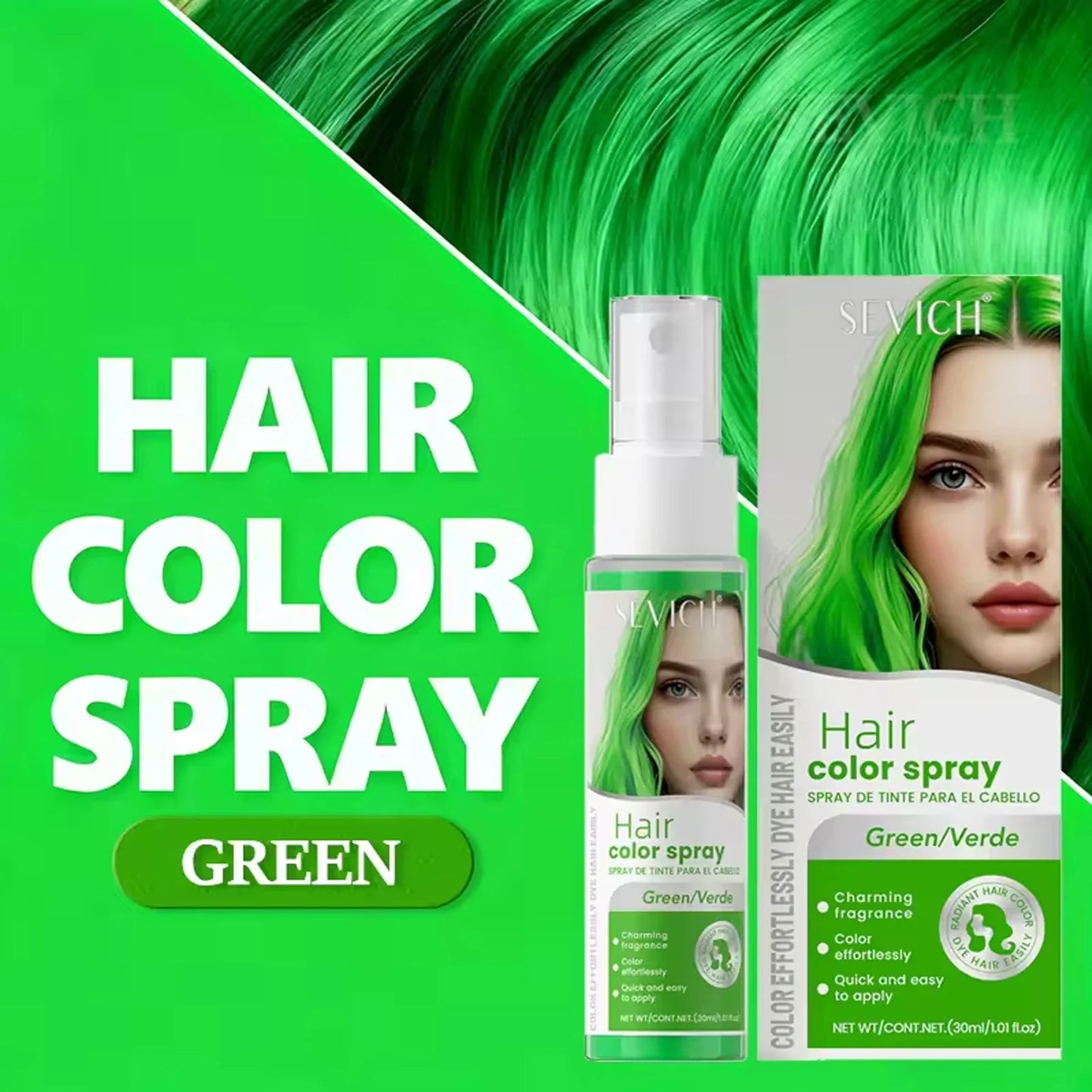 Temporary Hair Color Spray - Washable Instant Hair Dye for Multi-Color DIY Styling, Parties & Salon Looks