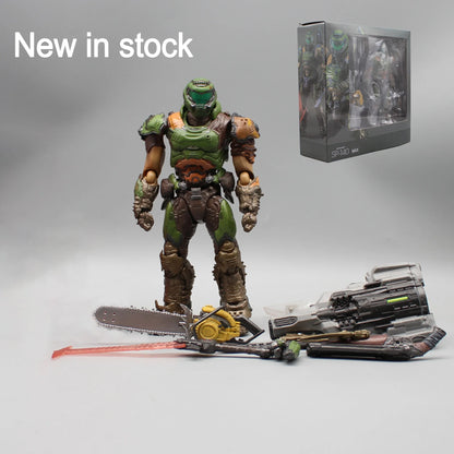 17cm Figma SP-140 Doom Slayer Eternal Action Figure — Anime Destroy Warrior Collectible, Movable Figurine Model Toy Gift