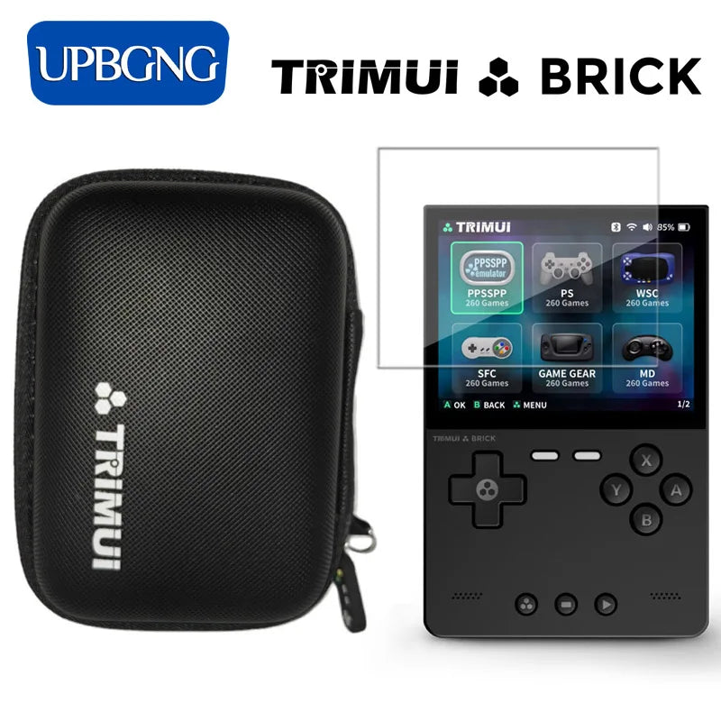Trimui Brick Screen Protector EVA Case – Portable Cover for TG3040 Tempered Glass Film Accessories
