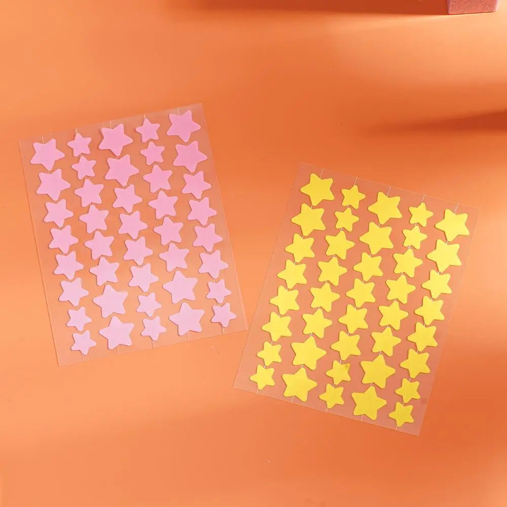 Colorful Star-Shaped PE Pimple Patches – Invisible Acne Spot Stickers for Skin Care and Makeup Concealer