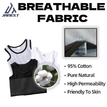 Bandage Chest Binder – Cotton Trans & Tomboy Breast Binder, Super Flat Underwear Sportswear for Lesbian & Gender Expression