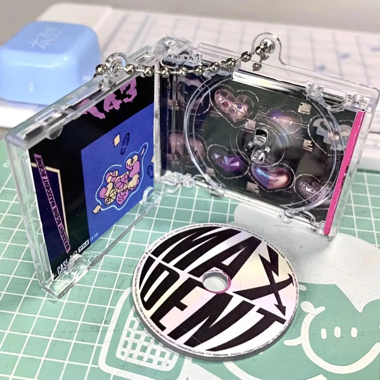 NFC Mini CD Label Customization – DIY High-Quality Singer Album Keychain Pendants, Perfect Gift