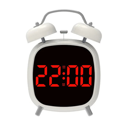 LED Digital Alarm Clock – Voice Control, Date & Temperature Display, Adjustable Brightness & Snooze, 12/24H Table Clock