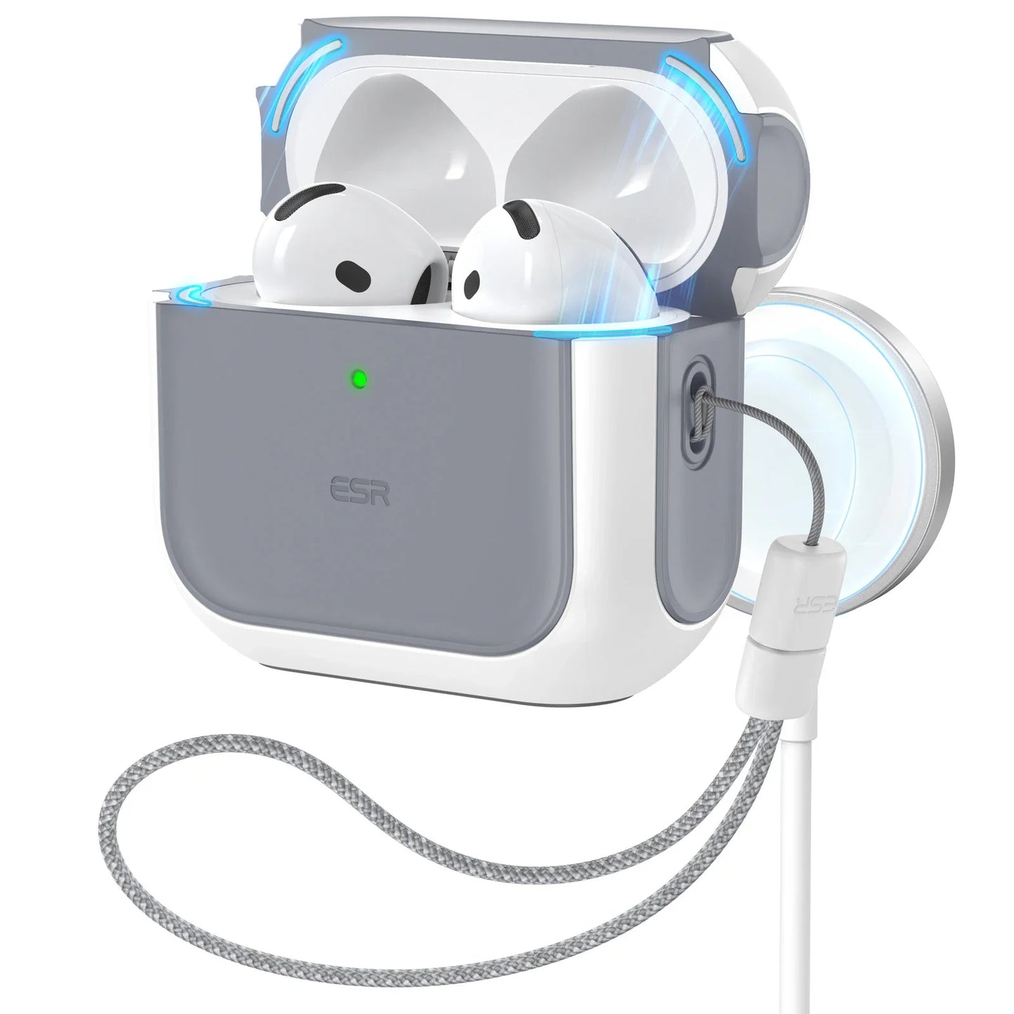 ESR MagSafe Case for AirPods 4th Gen (2024) – Drop Protection Cover with HaloLock for AirPods Pro 1st/2nd Gen (2023/2022)