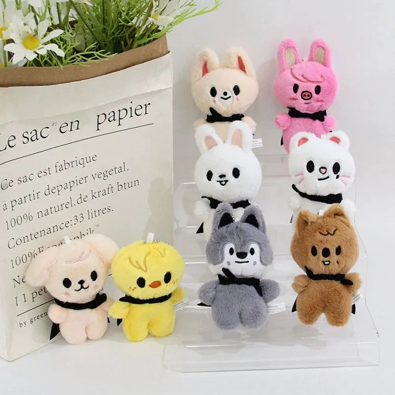Kpop SKZOO Plush Keychain – Cute Dog Pendant Toy for Kids, Backpack Hanging, Birthday Gift