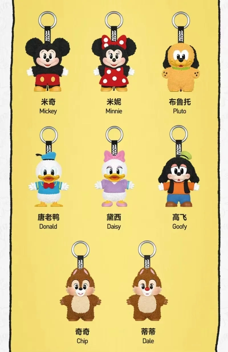 Genuine Pop Mickey Family Keychain Blind Box – Cute Vinyl Anime Figure Decoration Collectible Kid Gift Series