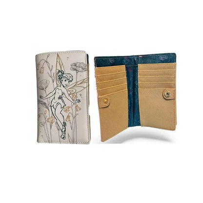 Disney Loungefly Tinker Bell Wallet — Embroidered Card & Coin Purse, Fashion Storage Bag, Gift for Girls