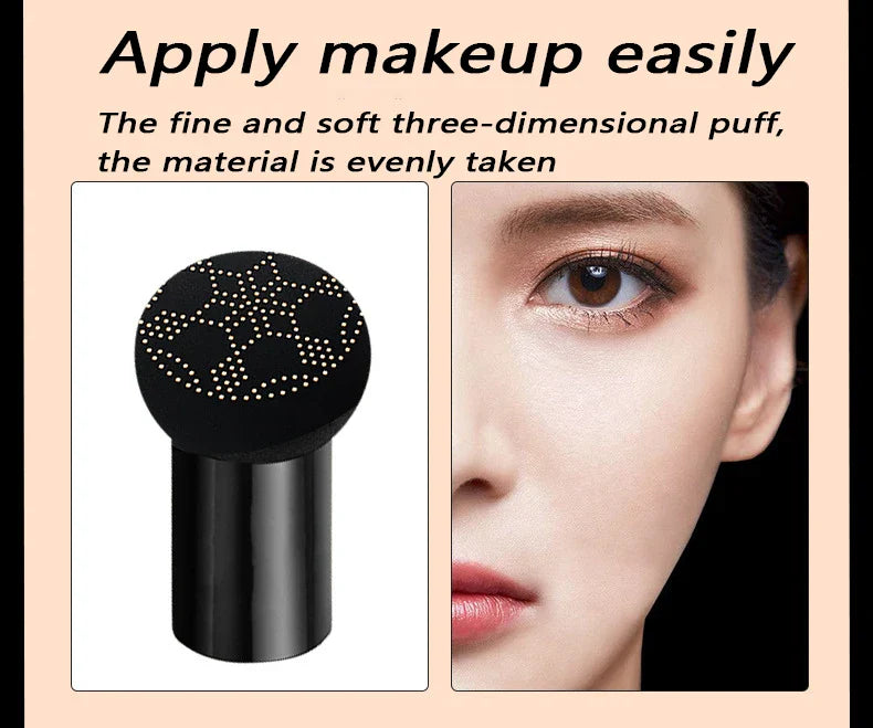 Mushroom Head Air Cushion CC Cream – Natural Moisturizing Foundation & Concealer for Oil-Control & Whitening – BB Cream Makeup Cosmetics