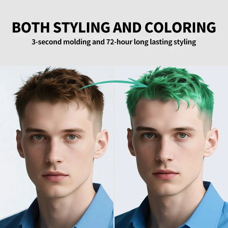 13-Color Halloween Hair Wax – 50g/120g DIY Temporary Hair Dye Cream for Party, Cosplay, Men & Women