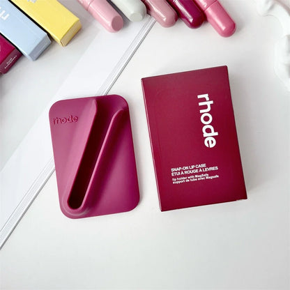 Rhode Long-Lasting Lip Gloss Holder - Magnetic Snap-On Lipstick Case for MagSafe Phone Clips