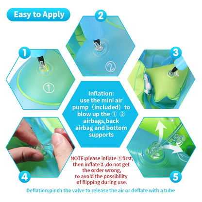 Baby Swimming Float with Canopy – Inflatable Infant Floating Ring, Kids Swim Pool Accessory, Summer Bathing Toy