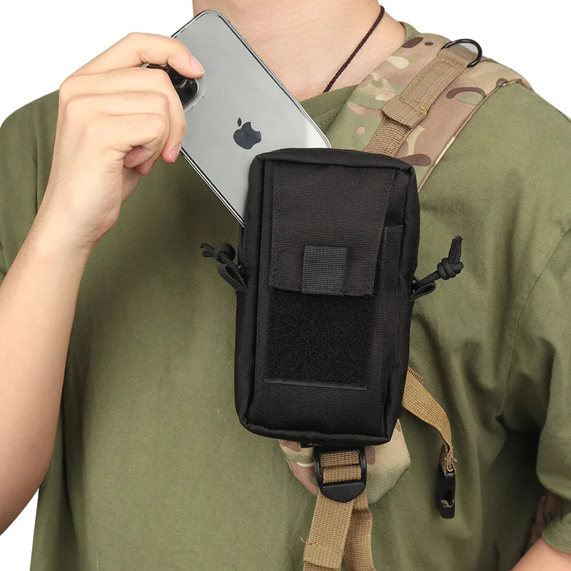 MOLLE Tactical Waist Bag – Outdoor EDC Pouch for Phone, Sports & Hunting Accessories