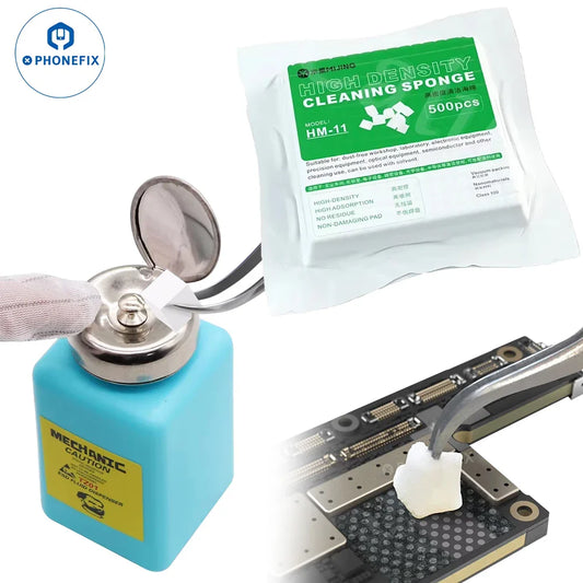 MECHANIC 180ML Alcohol Bottle – Plastic ESD Liquid Dispenser for iPhone Repair & Motherboard Cleaning