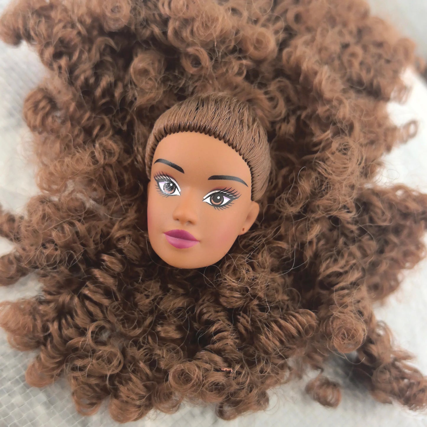 Original 1/6 Doll Supermodel FR Heads — DIY Curly Black Hair Doll Accessories, Limited Edition Collectible Gift