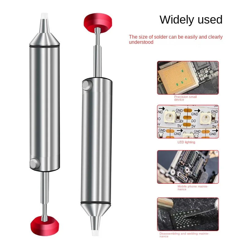New Aluminum Desoldering Pump – Powerful Solder Sucker Pen for Tin Removal, Welding & Soldering Repair Tool