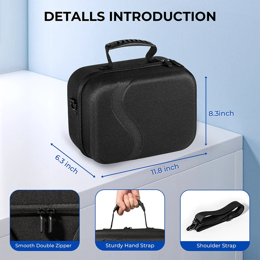 Storage Case for Meta Quest 3 & BOBOVR M3 Pro – Waterproof Hard Shell Travel Case with Shoulder Strap