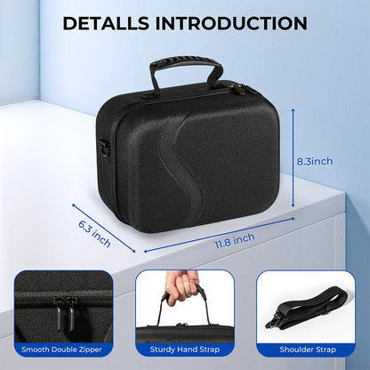 Storage Case for Meta Quest 3 & BOBOVR M3 Pro – Waterproof Hard Shell Travel Case with Shoulder Strap