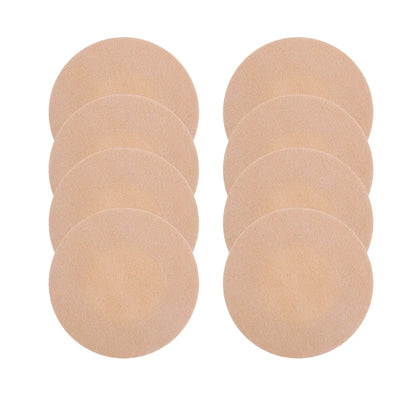 Invisible Nipple Covers - Ultra-Thin Fabric Adhesive Breast Pads for Women, Seamless Everyday Wear
