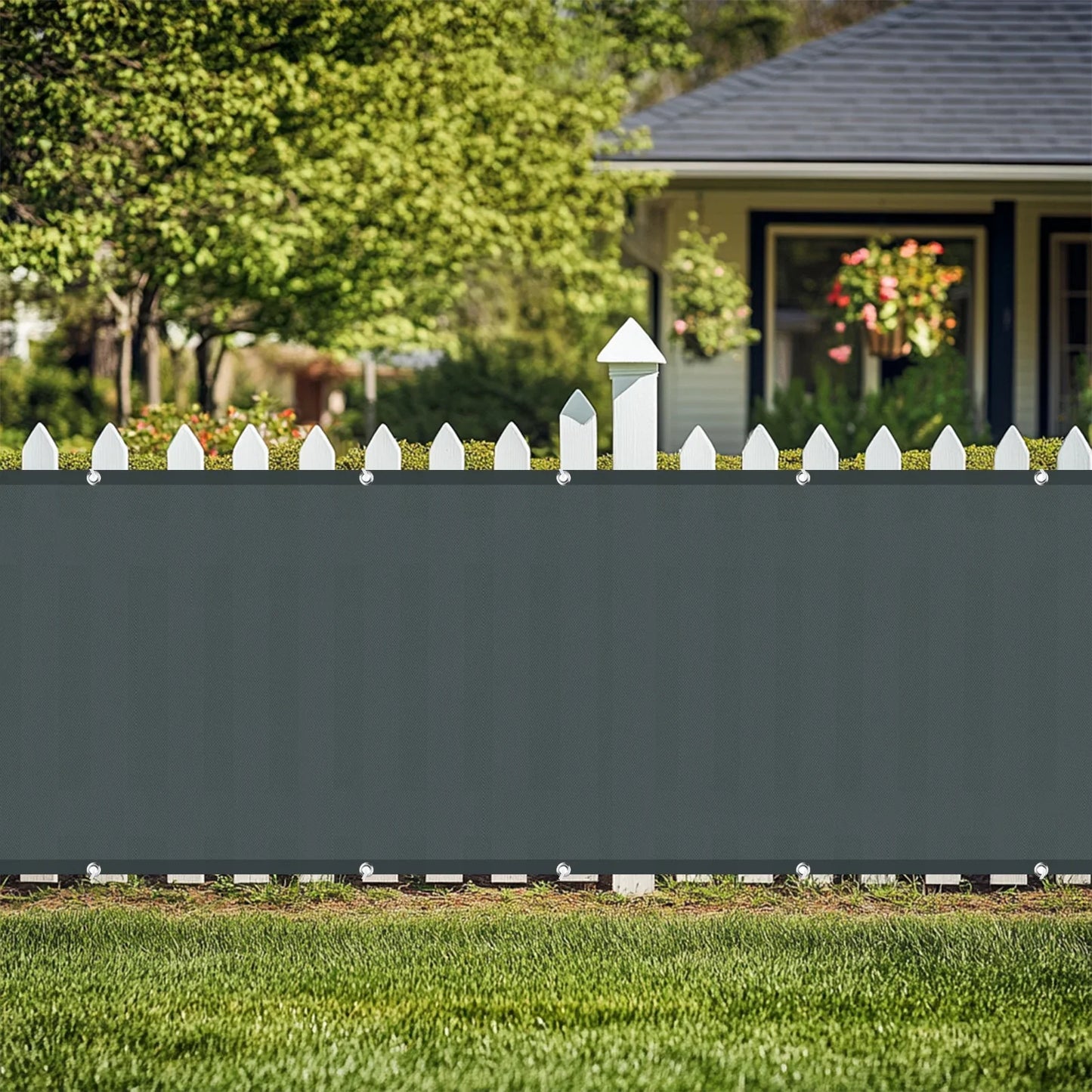 Balcony Privacy Screen Fence Cover with Grommets – Waterproof UV Protection Sunshade Cloth for Patio, Garden & Outdoor Shelter