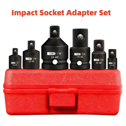 Impact Socket Adapter Set - 1/4 3/8 1/2 3/4 Inch Chrome Vanadium Steel Ratchet Reducer Extensions