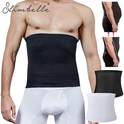 Men’s Waist Trainer Body Shaper — Tummy Control Slimming Belt for Abs Workout & Compression Shapewear